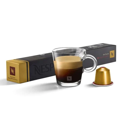PAQUET DE 10 CAPSULES NESPRESSO VOLLUTO DECAFFEINATO CEREALES FRUITEES EQUILIBREES