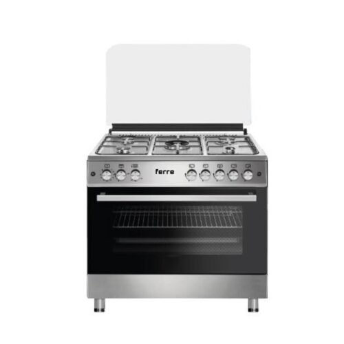 CUISINIERE FERRE 5 FEUX 90 X 60 INOX – F9P50G2