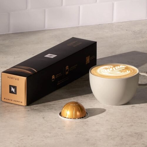 PAQUET DE 10 CAPSULES NESPRESSO DOUBLE EXPRESSO VERTUO BIANCO DOPPIO