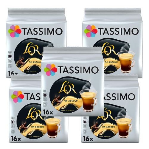 TASSIMO L&rsquo;OR CAFE LONG ABSOLU – PAQUET DE 16