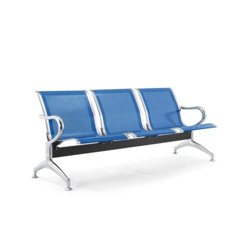 CHAISE D&rsquo;ACCEUIL 3 PLACES EN METAL