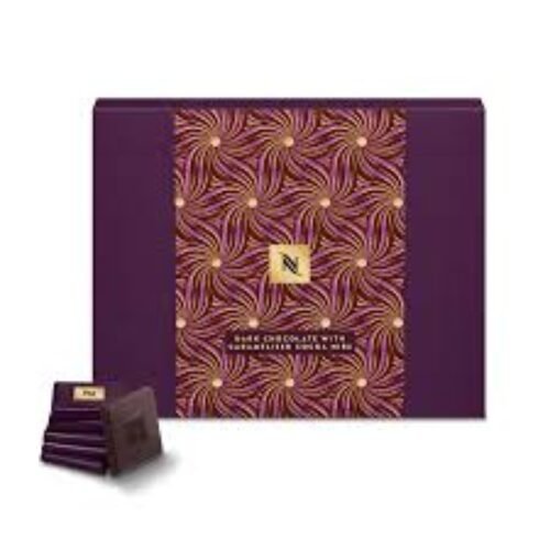 NESPRESSO CARRES DE CHOCOLATS AVEC ECLATS DE FEVES DE CACAO