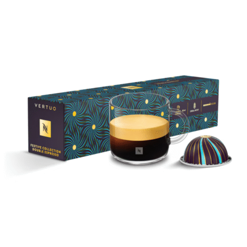 FESTIVE COLLECTION DOUBLE ESPRESSO – BOÎTE DE 10 CAPSULES NESPRESSO CÉRÉALES ET FRUITS MÛRS