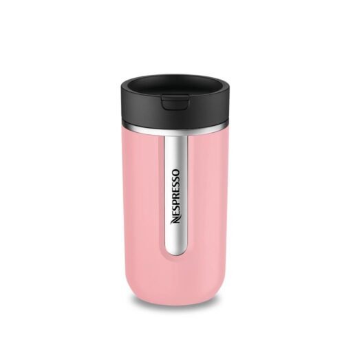 NESPRESSO TRAVEL MUG MEDIUM – COULEUR : ROSE BUBBLE GUM – 400 ML