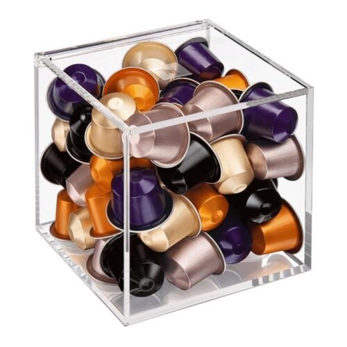 RANGEMENT POUR CAPSULES NESPRESSO VIEW CUBE – CAPACITE : 50 CAPSULES