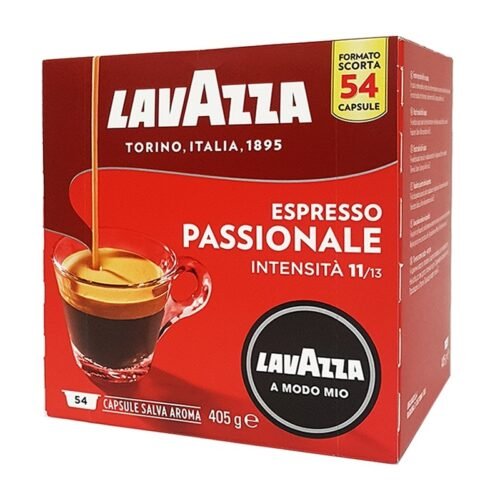 PAQUET DE 54 CAPSULES CAFE LAVAZZA A MODO MIO PASSIONALE