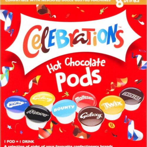 PAQUET DE 8 CAPSULES DOLCE GUSTO CELEBRATIONS – COMPATIBLES AVEC LES MACHINES NESCAFE GUSTO*