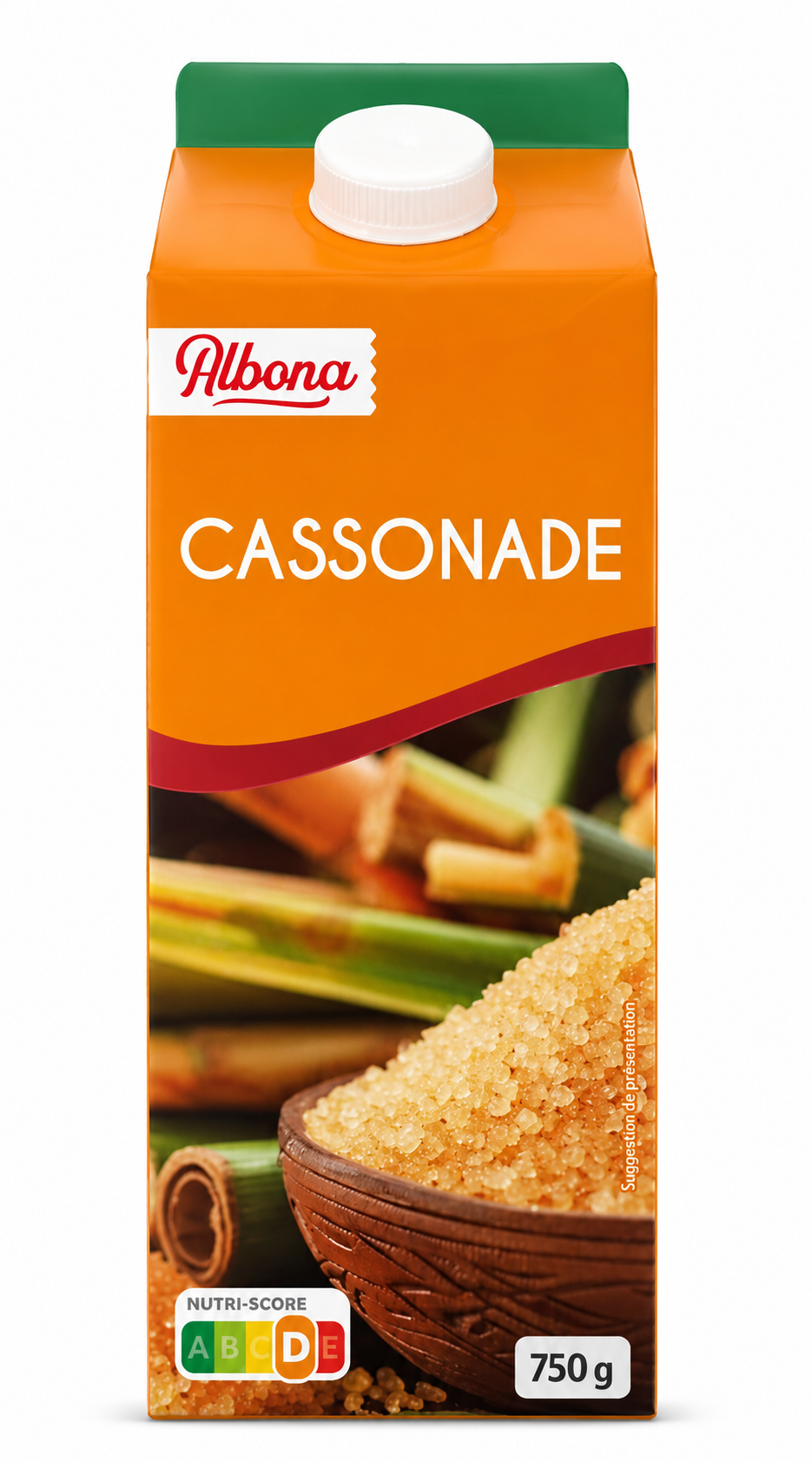 PAQUET DE SUCRE DE CANNE ROUX EN POUDRE CASSONADE 750 grs