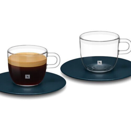 COFFRET ESPRESSO COLLECTION SIGNATURE DE 2 TASSES DE 80 ML AVEC 2 SOUS -TASSES