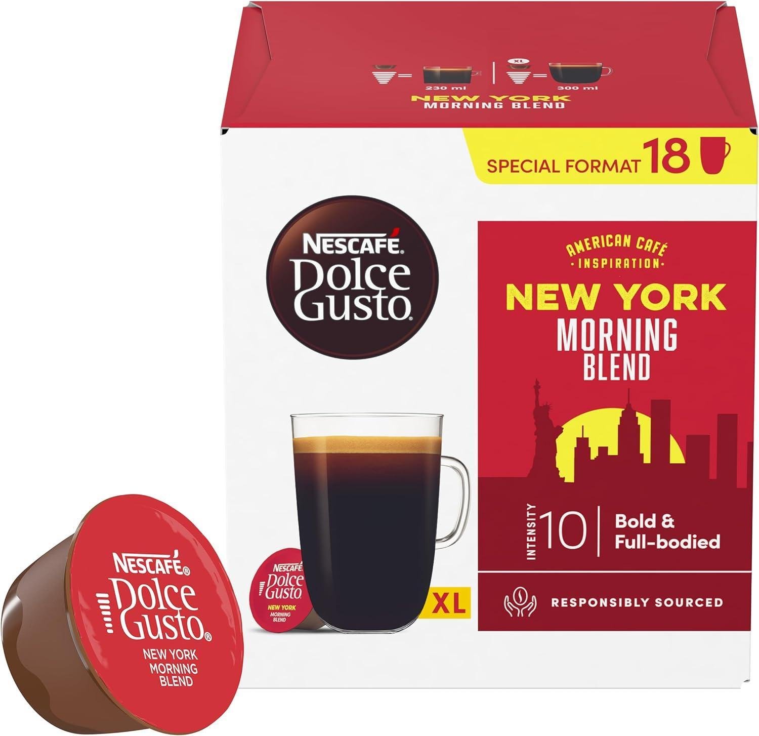PAQUET DE 18 CAPSULES NESCAFE DOLCE GUSTO CAFE GRANDE NEW YORK