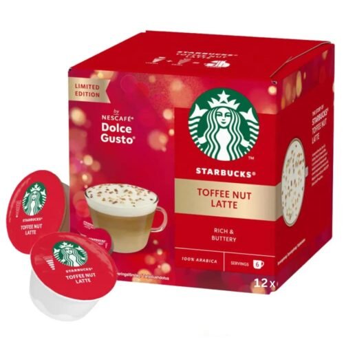PAQUET DE 12 CAPSULES STARBUCKS DOLCE GUSTO TOFFEE NUT LATTE