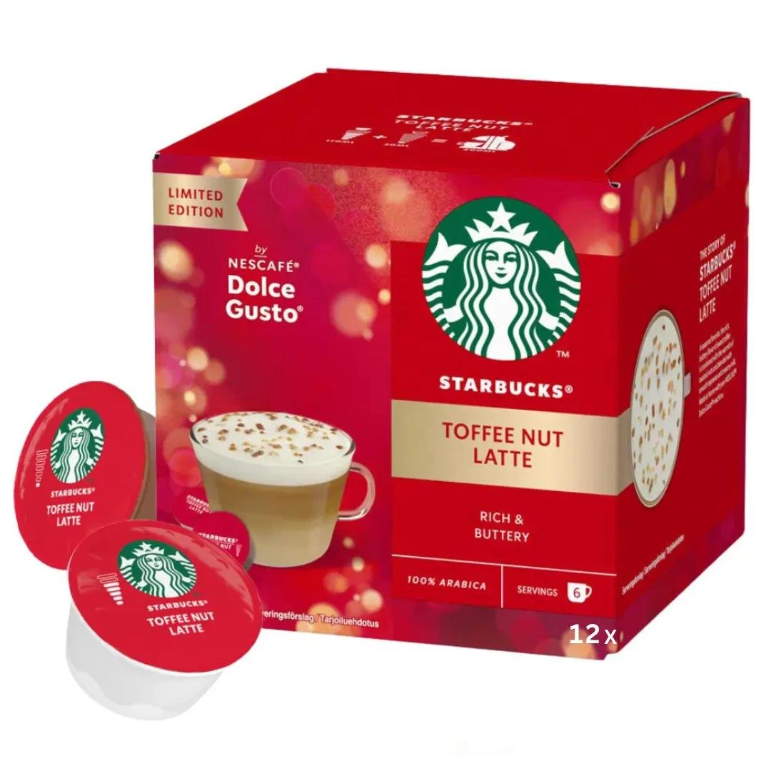 PAQUET DE 12 CAPSULES STARBUCKS DOLCE GUSTO TOFFEE NUT LATTE