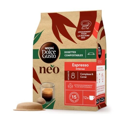 PAQUET DE 12 CAPSULES NESCAFÉ® DOLCE GUSTO® NEO ESPRESSO INTENSE N°8