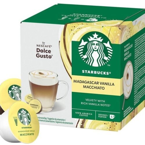 PAQUET DE 12 CAPSULES STARBUCKS® MADAGASCAR VANILLA MACCHIATO – DOLCE GUSTO