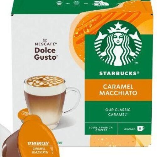 PAQUET DE 12 CAPSULES STARBUCKS® CARAMEL MACCHIATO – DOLCE GUSTO®