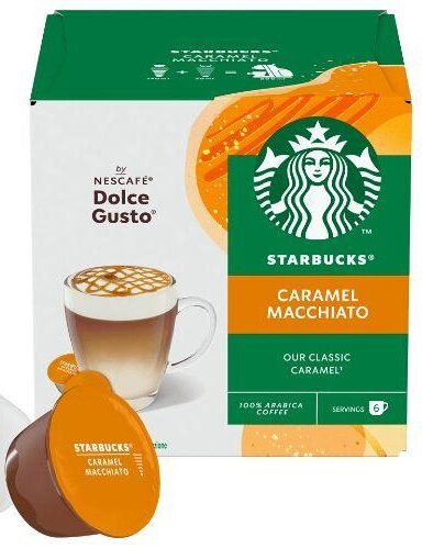 PAQUET DE 12 CAPSULES STARBUCKS® CARAMEL MACCHIATO – DOLCE GUSTO®