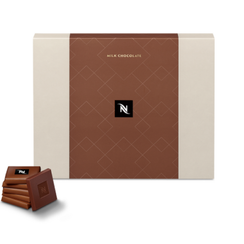 Nespresso – Carrés de chocolat au lait