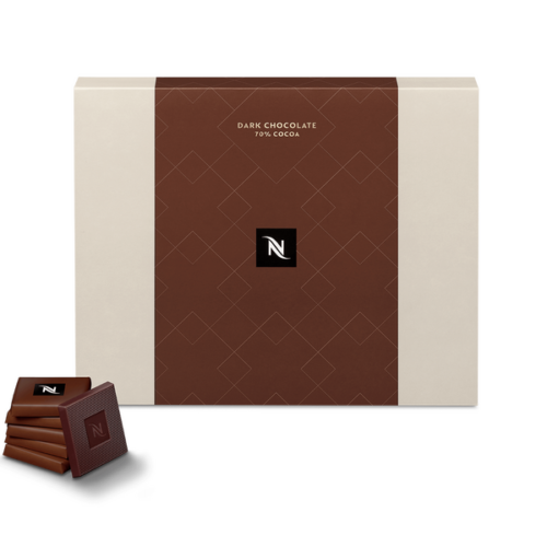 Nespresso – Carrés de chocolat noir 70 % de cacao