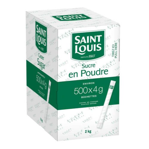 PAQUET DE 500 BUCHETTES DE SUCRE BLANC SAINT LOUIS