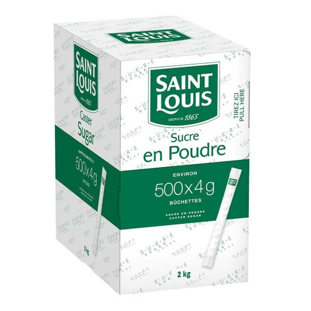 PAQUET DE 500 BUCHETTES DE SUCRE BLANC SAINT LOUIS