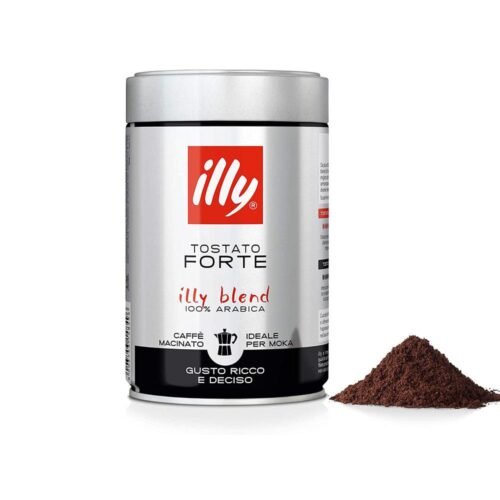 CAFE MOULU ILLY FORTE 100 % ARABICA – SPECIAL MOKA – 250 G